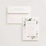 "Grace" - Wedding Invitations in Porcelain by Leah Bisch - Invitation with Envelope