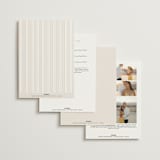 "Felicity" - Wedding Invitations in Pearl by Leah Bisch - Back of Card Options