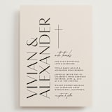 "Ascent" - Wedding Invitations in Ecru by Erica Krystek - Front