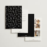 "Ascent" - Wedding Invitations in Ecru by Erica Krystek - Back of Card Options