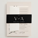 "Ascent" - Wedding Invitations in Ecru by Erica Krystek - Assembled with Belly Band
