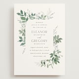 "Grove" - Wedding Invitations in Fern by Everett Paper Goods - Front