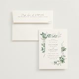 "Grove" - Wedding Invitations in Fern by Everett Paper Goods - Invitation with Envelope