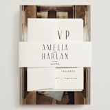 "photo" - Wedding Invitations in Snow by Lori Wemple - Assembled with Belly Band