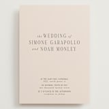 "Fero" - Wedding Invitations in Blush by Pati Cascino - Front