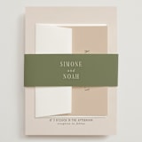 "Fero" - Wedding Invitations in Blush by Pati Cascino - Assembled with Belly Band
