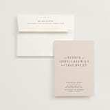 "Fero" - Wedding Invitations in Blush by Pati Cascino - Invitation with Envelope