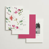 "Spring Wildflowers" - Wedding Invitations in Floral by Mere Paper - Back of Card Options