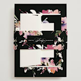 "Beauties" - Wedding Invitations in Noir by Lori Wemple - Assembled with Belly Band