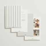 "Sketched Flora" - Wedding Invitations in Cream by Paper Raven Co. - Back of Card Options