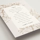"Sketched Flora" - Wedding Invitations in Cream by Paper Raven Co. - Detail