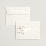 "Sketched Flora" - Wedding Invitations in Cream by Paper Raven Co. - FREE Recipient Addressing