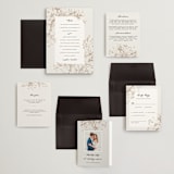 "Sketched Flora" - Wedding Invitations in Cream by Paper Raven Co. - Invitation Suite
