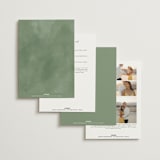 "Vining" - Wedding Invitations in Eucalyptus by Kristie Kern - Back of Card Options