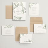"Vining" - Wedding Invitations in Eucalyptus by Kristie Kern - Invitation Suite