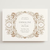 "charmed" - Wedding Invitations in Honey by Jen Owens - Front