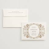 "charmed" - Wedding Invitations in Honey by Jen Owens - Invitation with Envelope