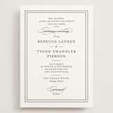 "Eloquence" - Wedding Invitations in Vanilla by Kimberly FitzSimons - Front
