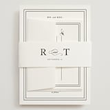 "Eloquence" - Wedding Invitations in Vanilla by Kimberly FitzSimons - Assembled with Belly Band