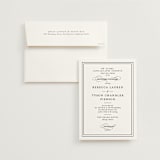 "Eloquence" - Wedding Invitations in Vanilla by Kimberly FitzSimons - Invitation with Envelope