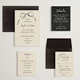 "Inkwoven" - Wedding Invitations in Tuxedo by Jelena Vuletic - Invitation Suite