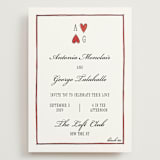 "Two Hearts" - Wedding Invitations in Lily by Pati Cascino - Front