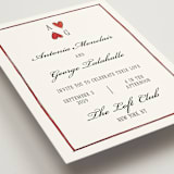 "Two Hearts" - Wedding Invitations in Lily by Pati Cascino - Detail