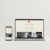 "Two Hearts" - Wedding Invitations in Lily by Pati Cascino - FREE Wedding Website