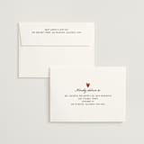 "Two Hearts" - Wedding Invitations in Lily by Pati Cascino - FREE Recipient Addressing