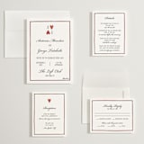 "Two Hearts" - Wedding Invitations in Lily by Pati Cascino - Invitation Suite