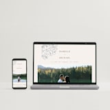 "Magnolias" - Wedding Invitations in Sky by Sabrin Deirani - FREE Wedding Website