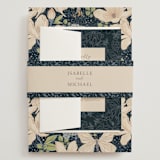 "Magnolias" - Wedding Invitations in Sky by Sabrin Deirani - Assembled with Belly Band