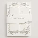 "Cottonwood" - Wedding Invitations in Ravello by Anne Ciotola - Assembled with Belly Band