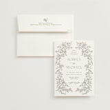 "Cottonwood" - Wedding Invitations in Ravello by Anne Ciotola - Invitation with Envelope
