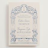 "Pavilion" - Wedding Invitations in Navy by Petra Kern - Front