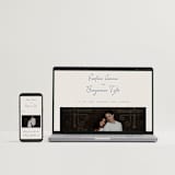 "Pavilion" - Wedding Invitations in Navy by Petra Kern - FREE Wedding Website