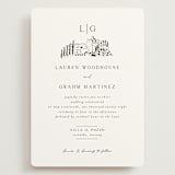 "Countryside Villa" - Wedding Invitations in Noir by Shiny Penny Studio - Front