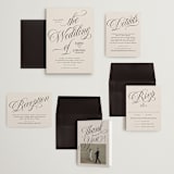 "Mirin" - Wedding Invitations in Linen by Kate Ahn - Invitation Suite