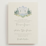 "Miniature Mountainscape" - Wedding Invitations in Summer by Petra Kern - Front