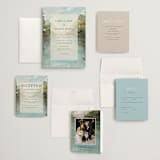 "Reflections" - Wedding Invitations in Lake by Lindsay Megahed - Invitation Suite