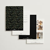 "Botanical Love" - Wedding Invitations in Black Tie by Susan Moyal - Back of Card Options