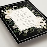 "Botanical Love" - Wedding Invitations in Black Tie by Susan Moyal - Detail