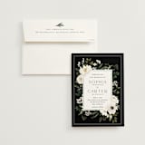 "Botanical Love" - Wedding Invitations in Black Tie by Susan Moyal - Invitation with Envelope