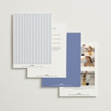 "Coastal Toile" - Wedding Invitations in Periwinkle by Jenna Holcomb - Back of Card Options