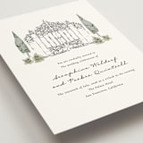 "Hand illustrated Garden Gate" - Wedding Invitations in Forest by Jackie Crawford - Detail