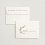 "Preserved Fall Botanicals" - Wedding Invitations in Linen by Erin Deegan - FREE Recipient Addressing