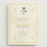 "Coastal Drift" - Wedding Invitations in Caribbean Citrus by Pixel and Hank - Front