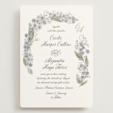 "Forget Me Nots" - Wedding Invitations in Violet by Jenna Holcomb - Front