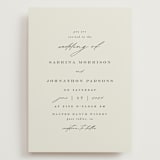 "Softly Swept" - Wedding Invitations in Ivory by Carolyn Nicks - Front