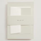 "Softly Swept" - Wedding Invitations in Ivory by Carolyn Nicks - Assembled with Belly Band